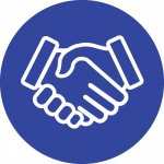 handshake icon showing American PCS as an approachable managed IT solution
