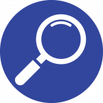 magnifying glass icon showing American PCS proactive approach to prevent and solve problems