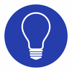 Lightbulb icon iillustrating a solution driven approach